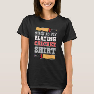 Min uppspelning Cricket Sports Player Team Coach G T Shirt