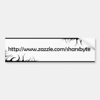 Min URL (vit, svart text) Bildekal
