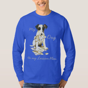 Min utjämnade Fox Terrier Ate Min lärlingsplan T Shirt
