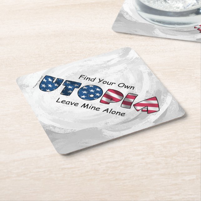 Min utopi underlägg papper kvadrat (Vinklad)