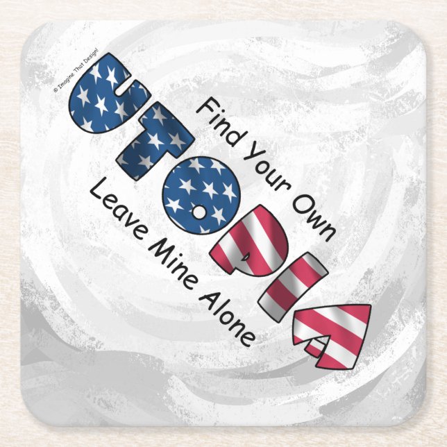 Min utopi underlägg papper kvadrat (Framsidan)