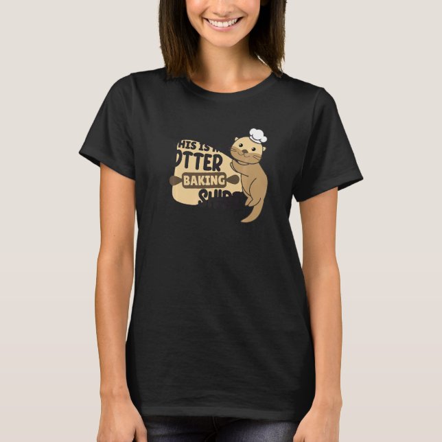 Min utterbakning Rolig uttervits T Shirt (Framsida)