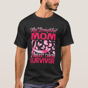 Min vackra fjäril Mamma Bröstcancer överlevande. T Shirt