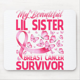 Min vackra Lil Sister Bröstcancer överlevande Musmatta