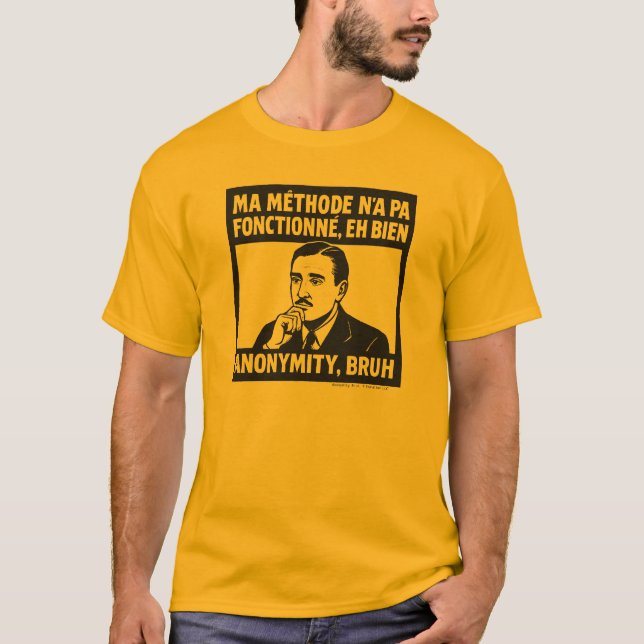 Min väg fungerade inte - Fransk - Herrarnas grundl T Shirt (Framsida)