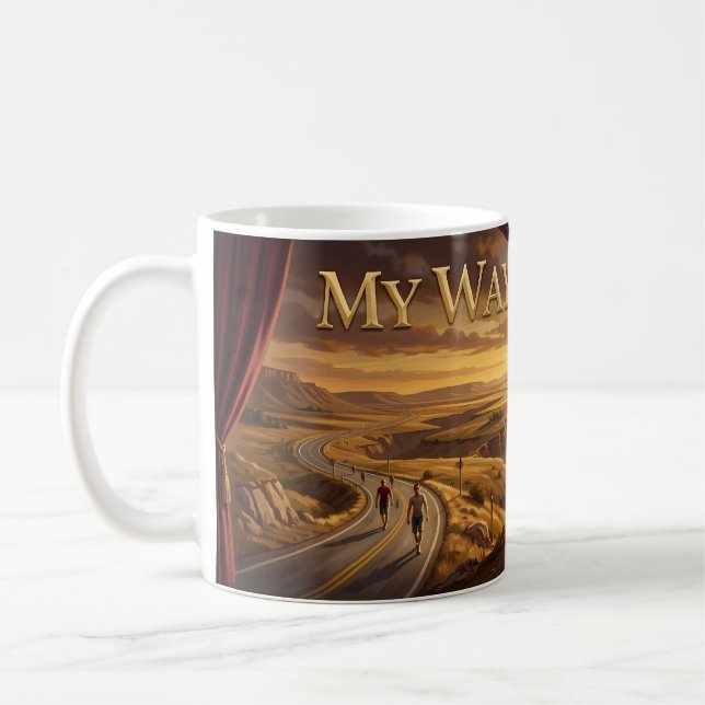 Min väg solnedgångsresa Mugg (Vänster)