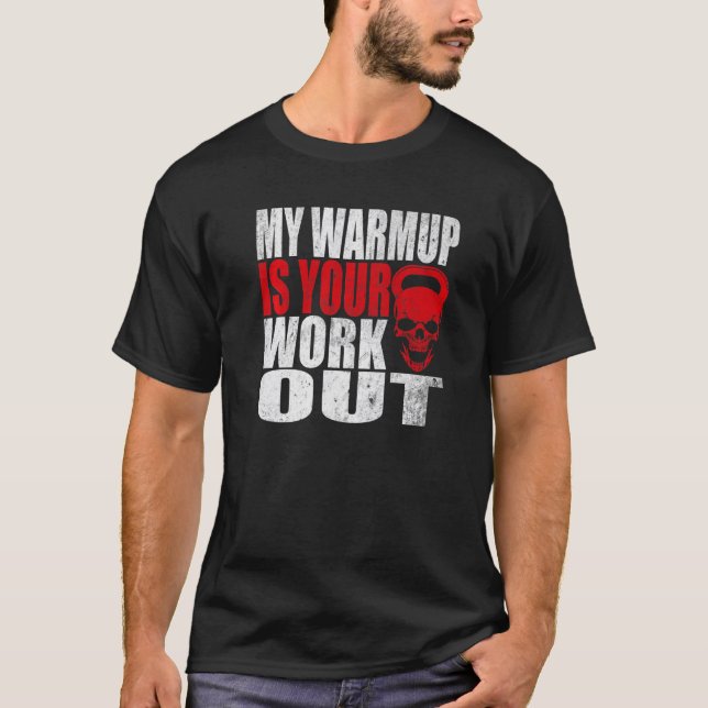 Min vaktup är din träningsdräkt, Bodybuilding Gym T Shirt (Framsida)