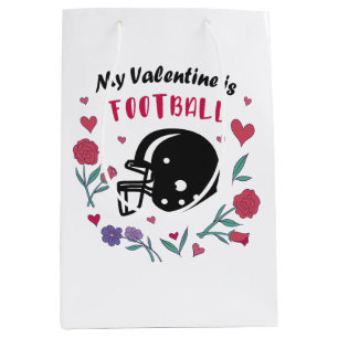 Min Valentine är fotbollsinbjudan Postcard T-Shi