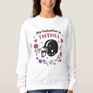Min Valentine är fotbollsinbjudan Postcard T-Shi T Shirt