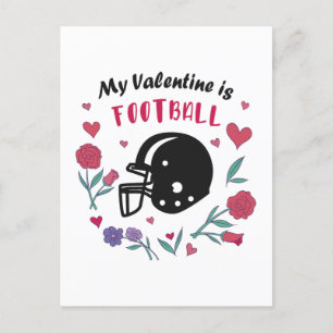 Min Valentine är fotbollsinbjudan Vykort