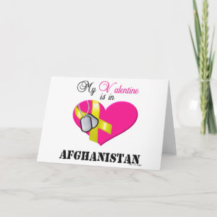 Min Valentine är i Afghanistan Helgkort