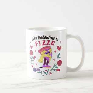 Min Valentine är Pizza-inbjudan Kaffemugg