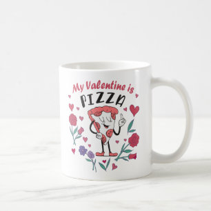 Min Valentine är Pizza-inbjudan Kaffemugg