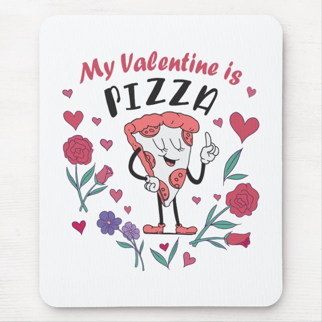 Min Valentine är Pizza-inbjudan Musmatta (Framsidan)