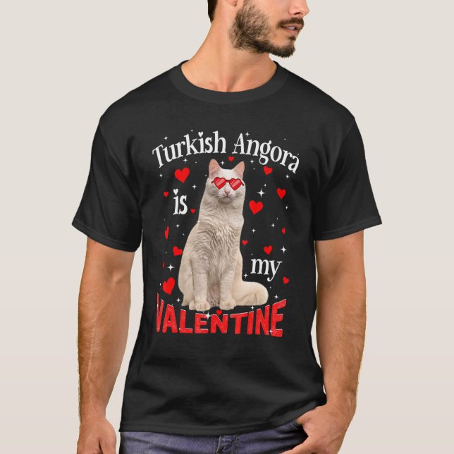 Min Valentine Cat Pappa Cat M. T Shirt (Framsida)