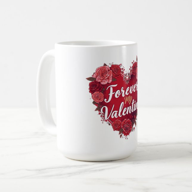 Min Valentine för evigt Kaffemugg (Framsida vänster)