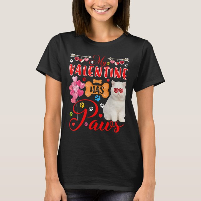 Min Valentine har Tass Exotic Shorthair Cat Sungla T Shirt (Framsida)