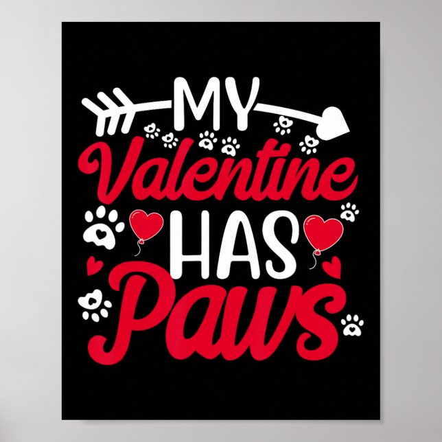 Min Valentine har Tass från Hund älskare Poster (Framsidan)