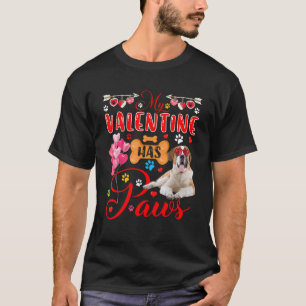 Min Valentine har Tassar Cute St Bernard Sunglasse T Shirt