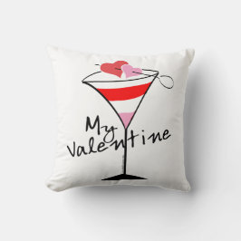Min Valentine Heart Martini Design Kudde