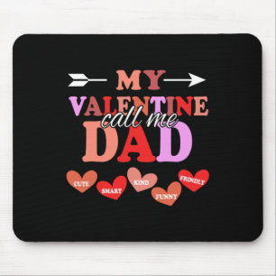 Min Valentine kallar mig pappa Alla hjärtans dag p Musmatta