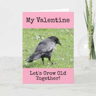 Min Valentine Låt oss Kråka Gamla tillsammans Helgkort