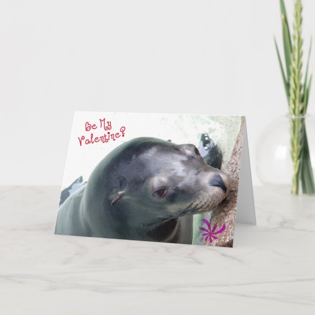 Min Valentine Seal Helgkort (Framsida)