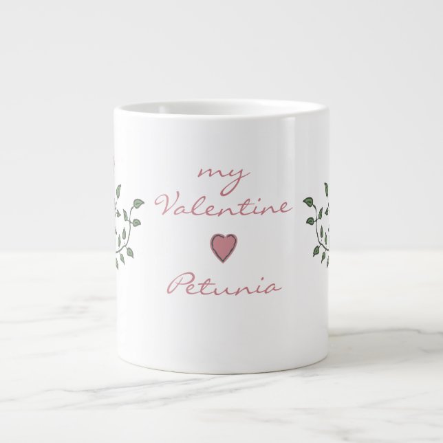 Min Valentine Träd Jumbo Mugg (Framsidan)