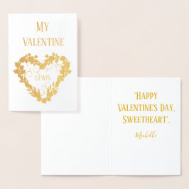 Min Valentines day-älskling Folierat Kort