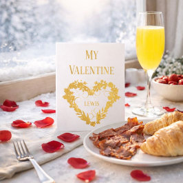 Min Valentines day-älskling Folierat Kort