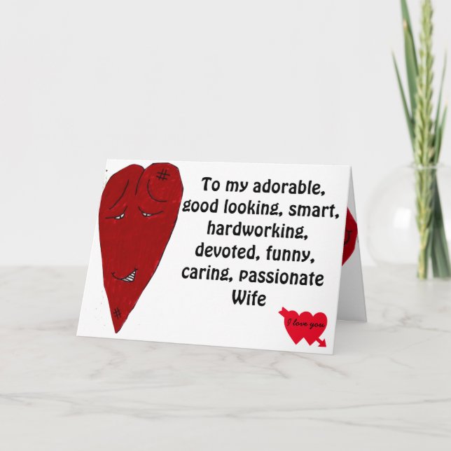 MIN VALENTINSKONHUSTROLL  KORT (Framsida)