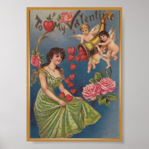 Min valentinvintage affisch
