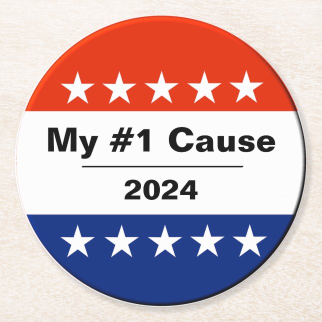 Min valfråga 2024 underlägg papper rund (Framsidan)