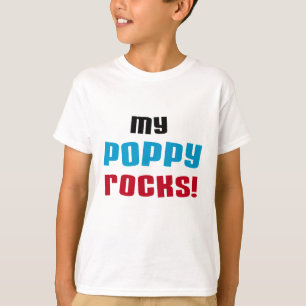 Min vallmo Sten T-shirts och presenter