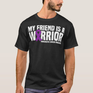 Min vän är en Warrior Pancreatic Cancer Awareness T Shirt