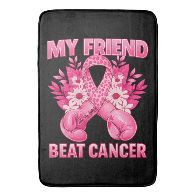 Min vän besegrade cancer badrumsmatta (Framsidan (Vertikal))
