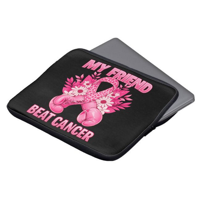 Min vän besegrade cancer laptop fodral (Framsida topp)