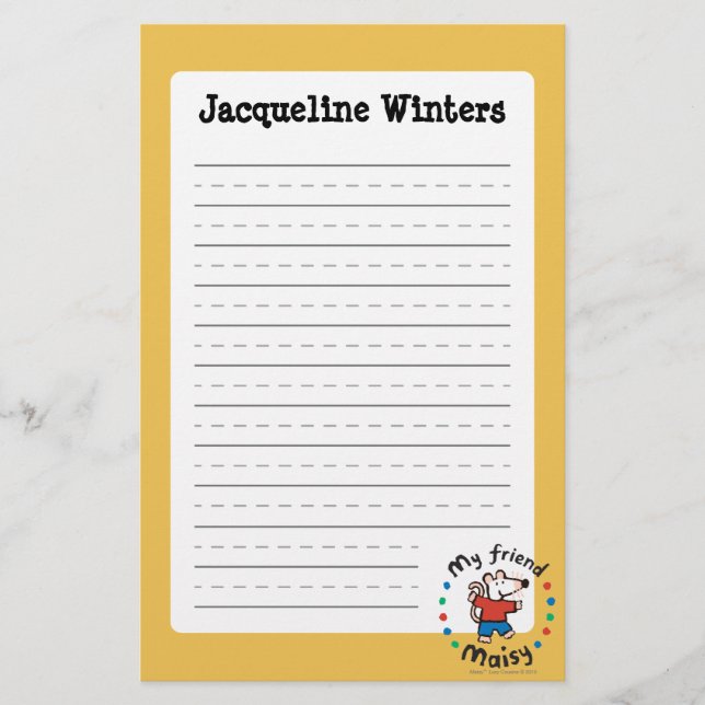 Min vän färgrika Maisy cirklar design Brevpapper (Framsida)