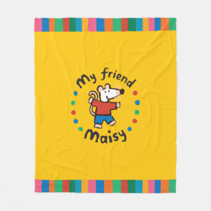 Min vän färgrika Maisy cirklar design Fleecefilt