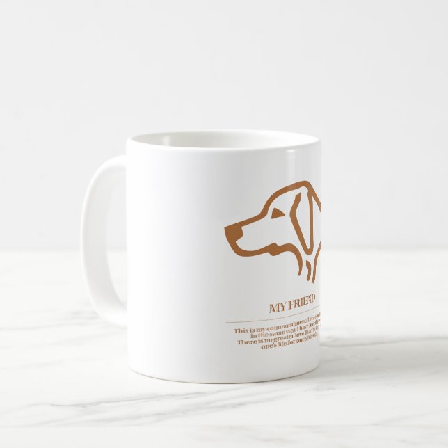 Min vän kaffemugg (Framsida vänster)