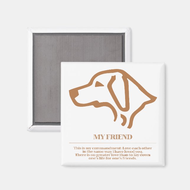Min vän magnet (Front/Back)