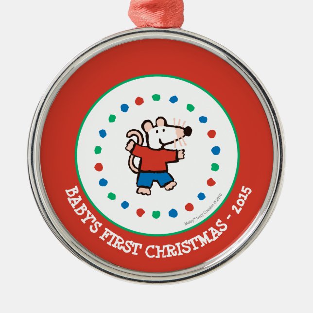 Min vän Maisy Julgransprydnad Metall (Framsidan)