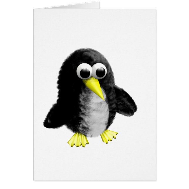Min vän Pingguin Hälsningskort (Framsidan)