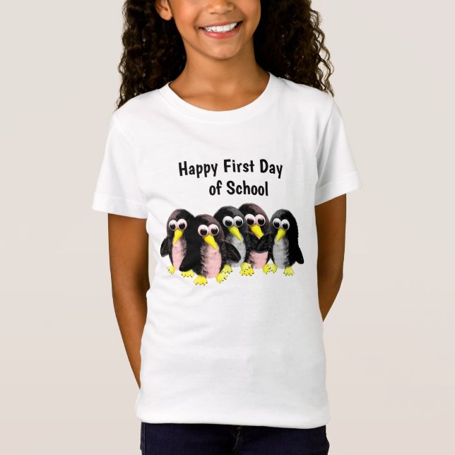 Min vän Pingvin, Personlig för barn T Shirt (Framsida)