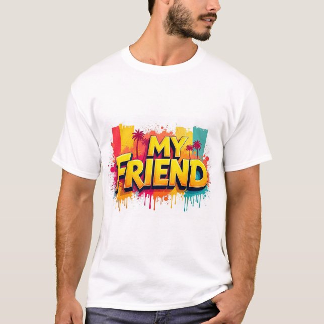 Min vän  t shirt (Framsida)