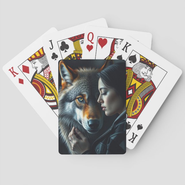 Min vän - Varg Casinokort (Baksidan)