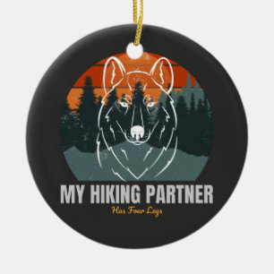 Min vandringspartner har fyra ben julgransprydnad keramik