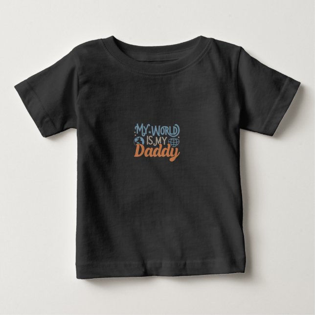 Min värld är min pappa  t shirt (Framsida)