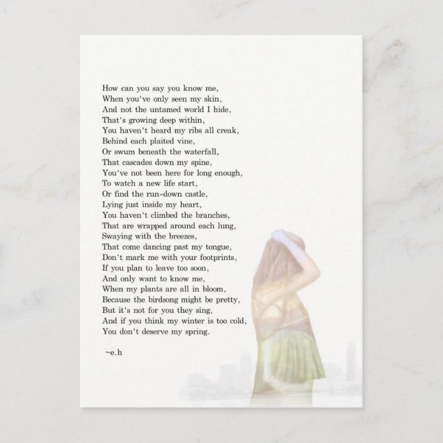 Min värld inom vykort (Framsida)