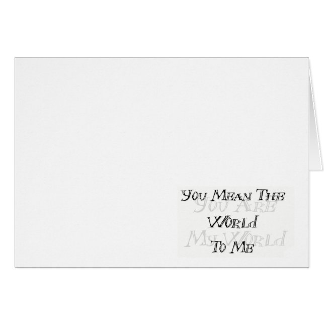 Min värld OBS kort (Framsidan Horizontal)